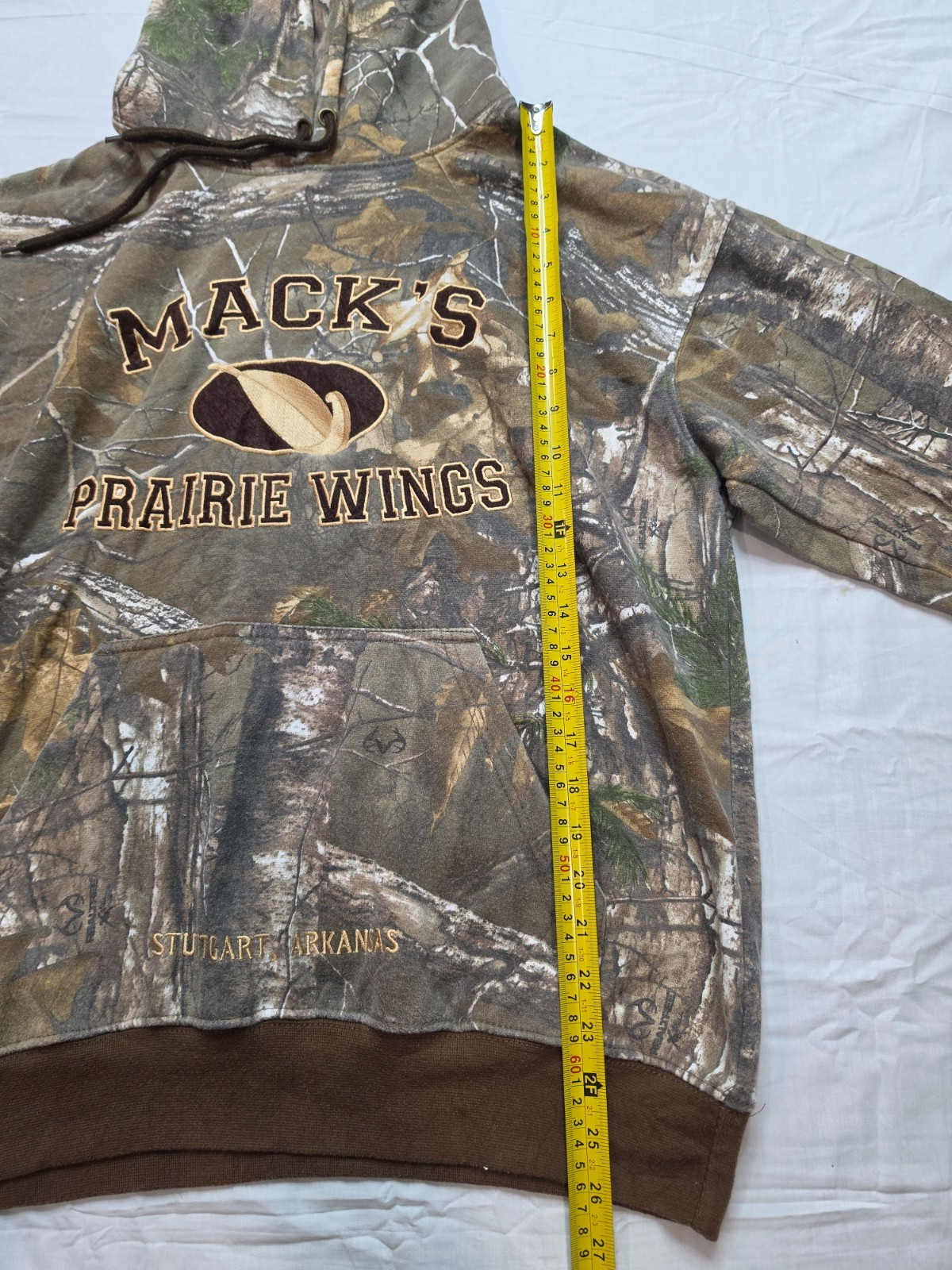Reeltree Camo Hoodie Mens L Pullover Fleece Sweatshirt Logo Hunting Waterfool