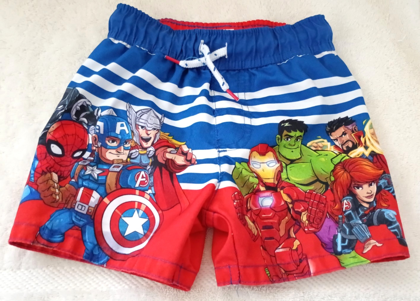 Marvel Super Heroes Toddler Swim Trunks Suit 2T From 2019 Captain America Hulk