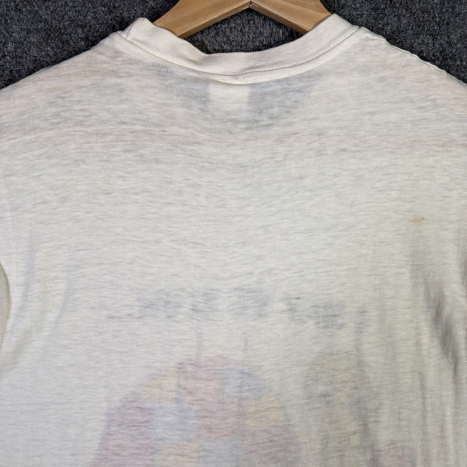 True Vintage Turtle Shirt Mens Medium White 70s Funny Quote Flower Thin Rare USA