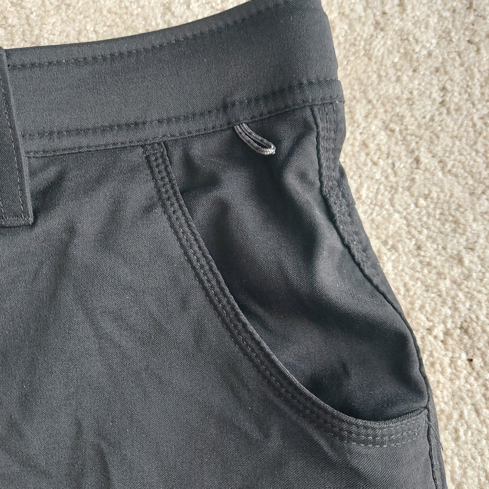 Gerry Performance Shorts Mens 34 Black Flat Front 9″ Stretch Outdoor Hiking