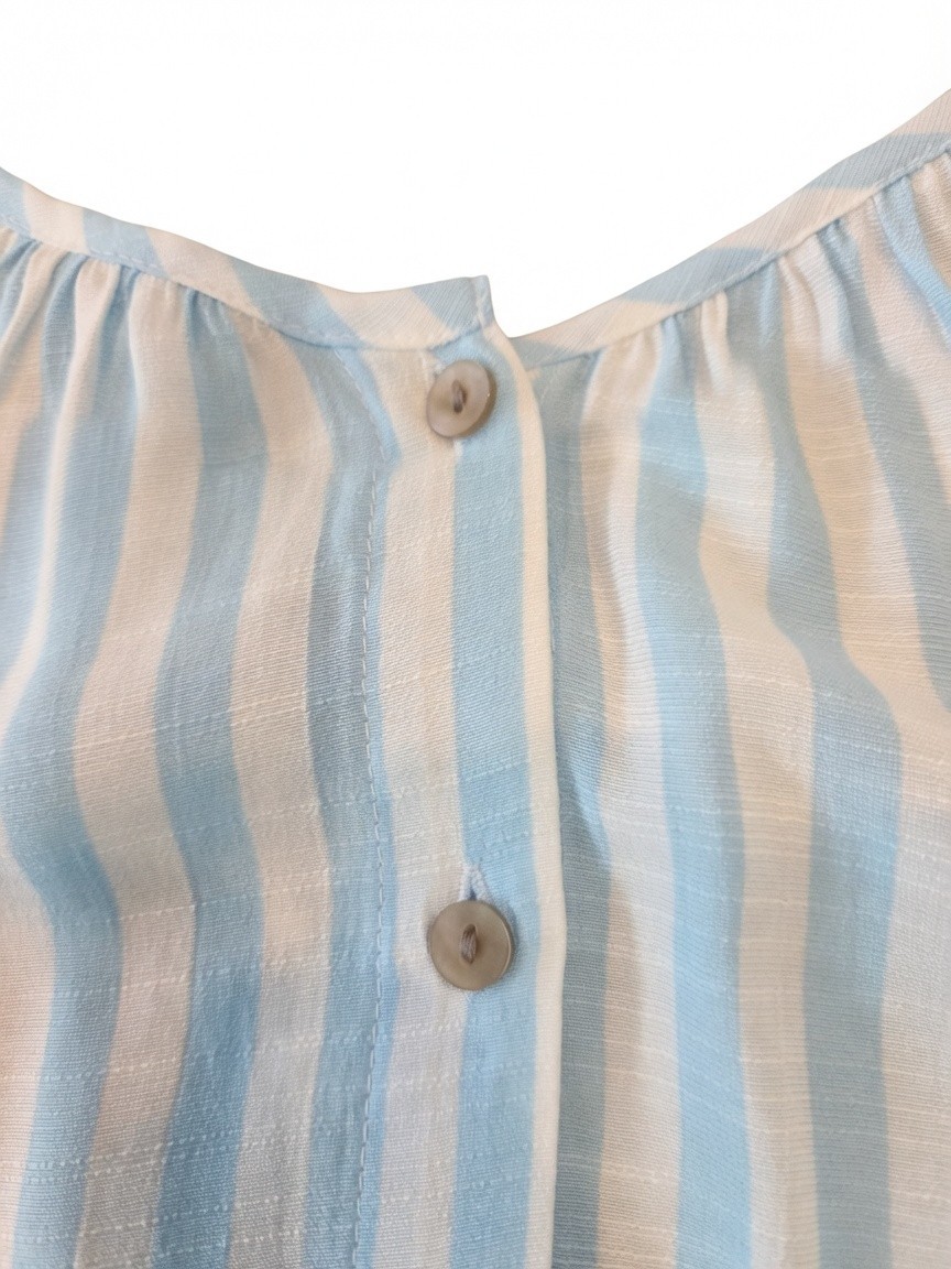 Lauren Conrad blue and white button-down top SIZE SMALL