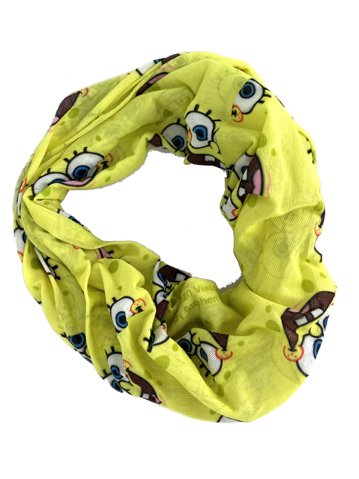 Kids Boys Spongebob All-Over Print Neck Gaiter Wrap Lightweight Versatile