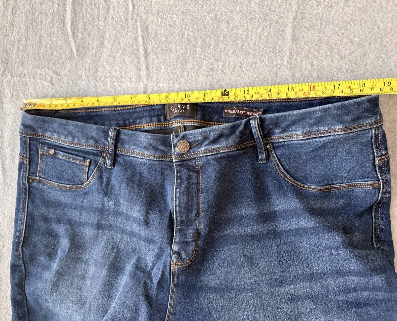 Curve Appeal Minimalist Jegging Dark Wash Skinny Jeans Size 16/33