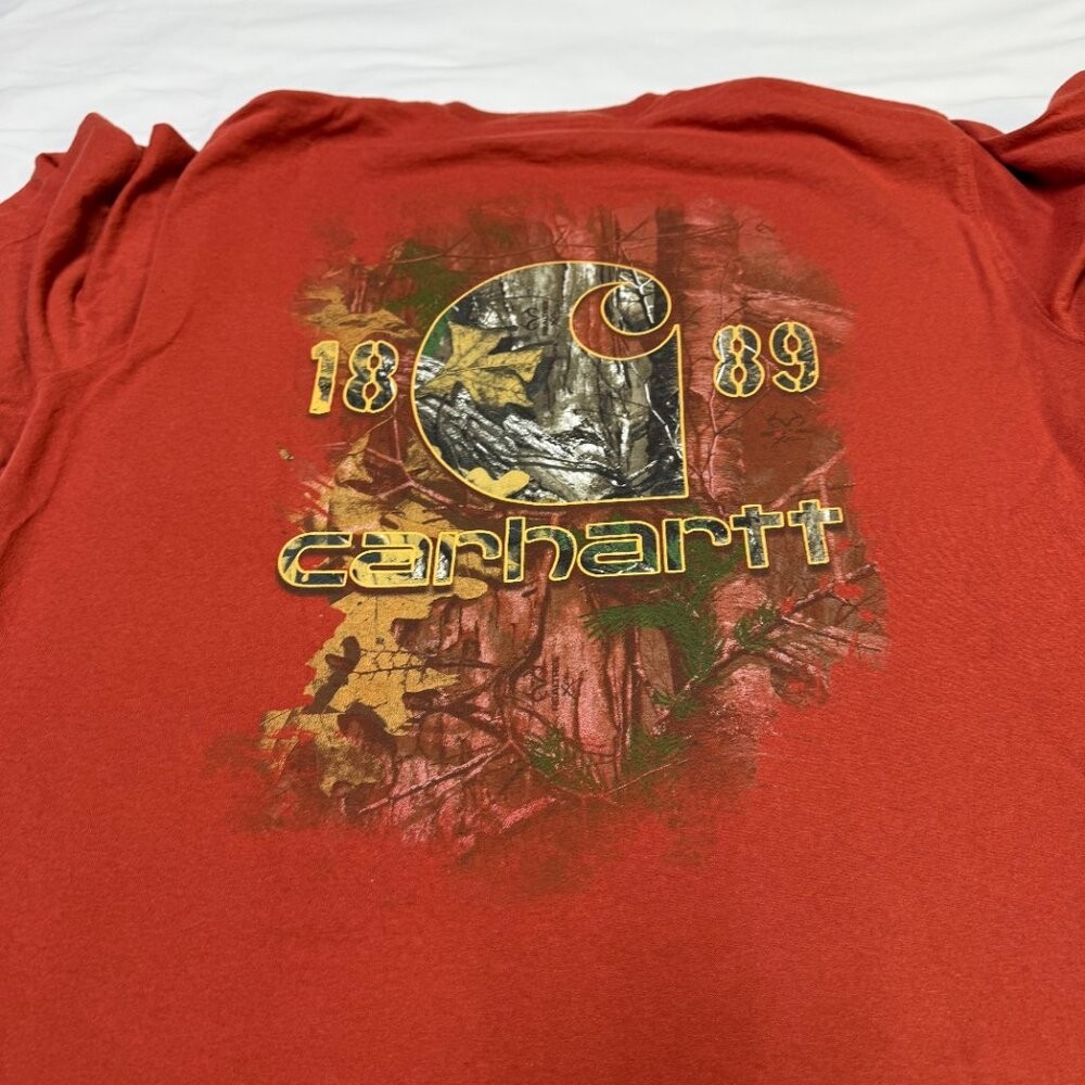 Carhartt Men’s Original Fit Pocket T-Shirt 2XL Burnt Orange EUC
