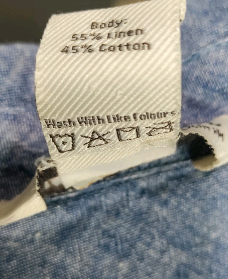 FREEDOM TRAIL by KYODAN Linen Shirtdress Women’s Size Small Blue