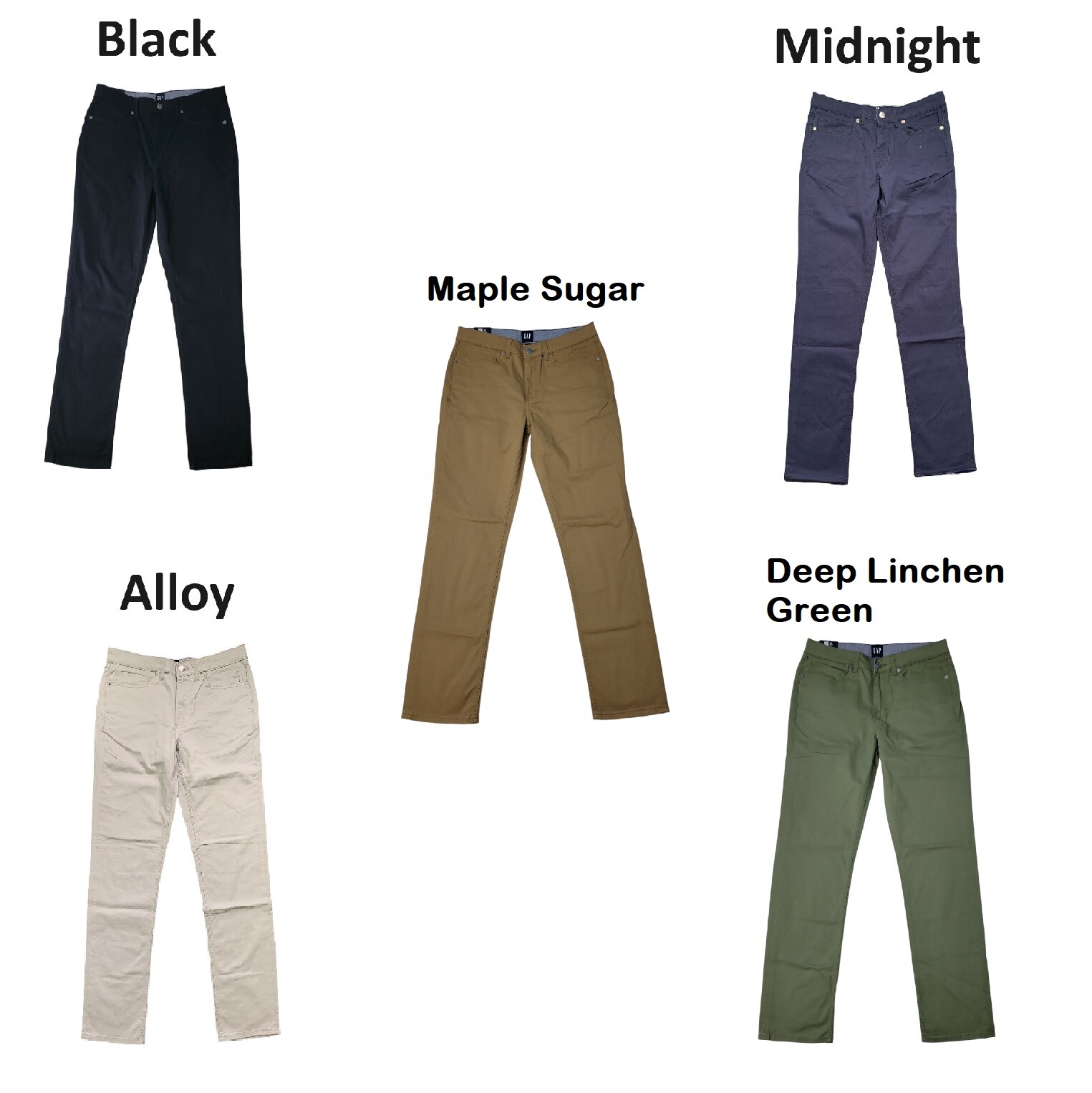 Gap Men’s Slim Fit Stretch 5 Slant Pocket Double Beltloop Pant
