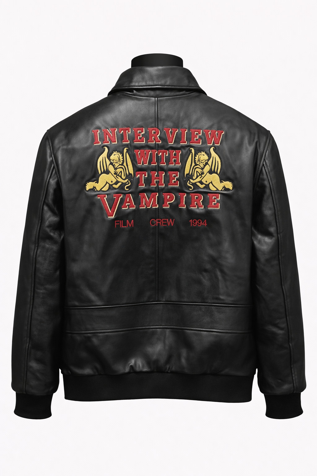 Interview with The Vampire Handmade Real Leather Black Jacket Gothic Costum Coat
