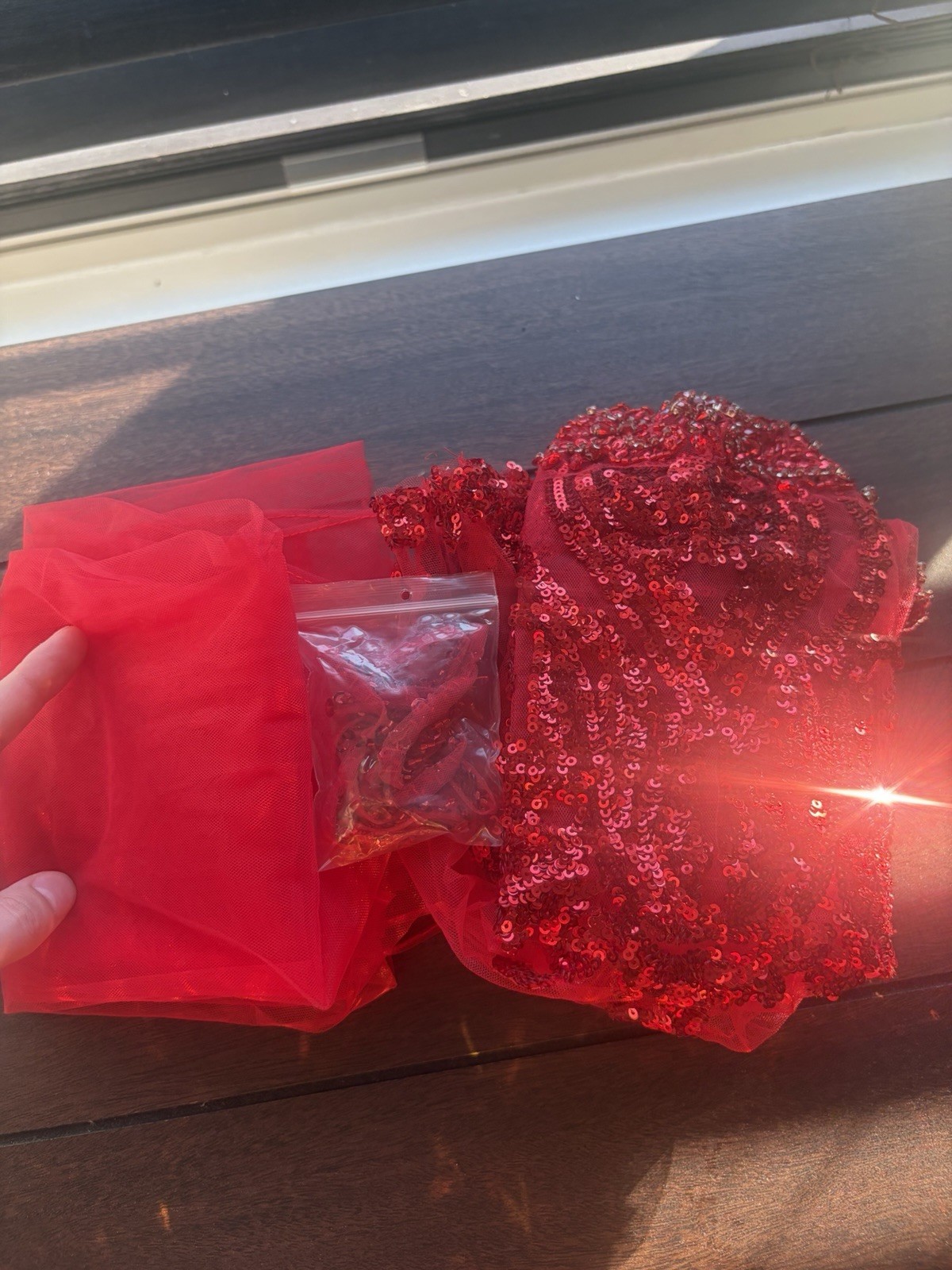 Morilee Red Sequin Beaded Sweetheart Tulle Lace-Up Ballgown Dress 5/6
