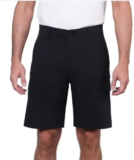 Wearfirst Men’s Classic Fit Stretch Lightweight Cargo Short, Color Black, Sz 34
