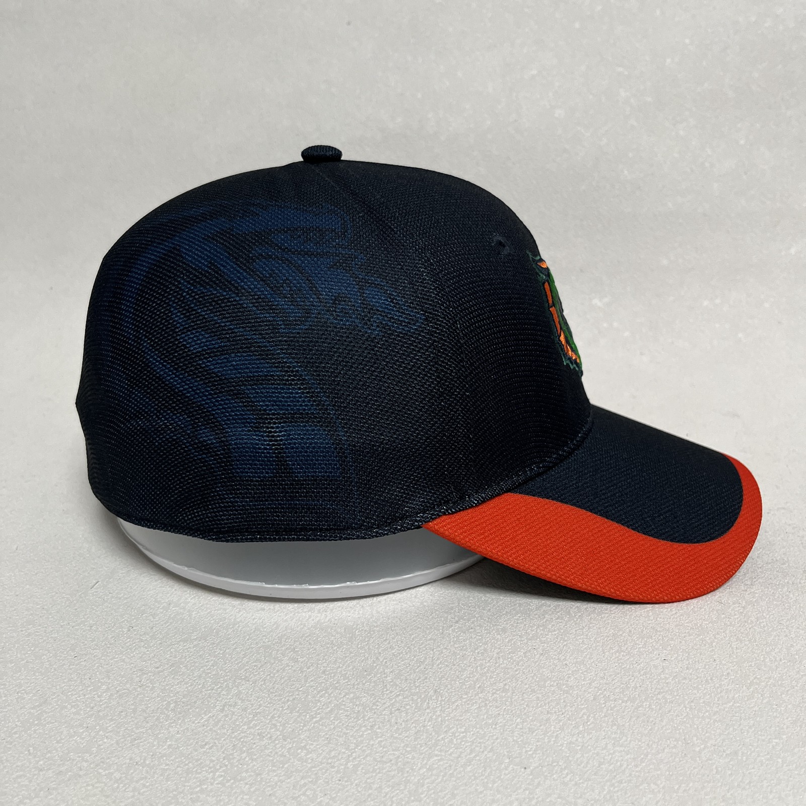 ’47 Seattle Dragons Fitted Cap Navy Orange Curved Brim XFL Hat
