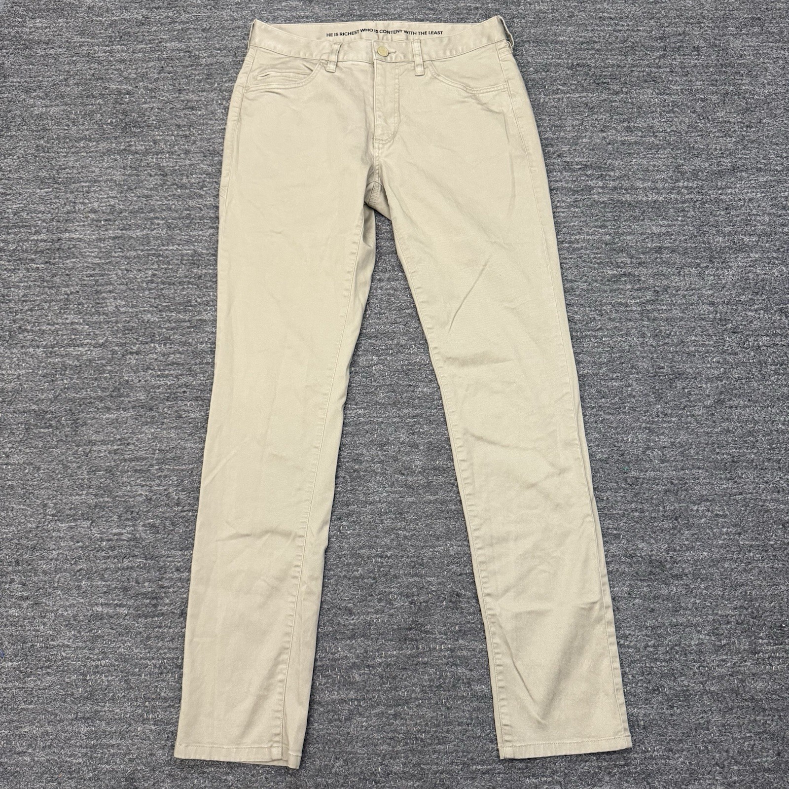 Rhone Everyday Twill 5-Pocket Pants Men 30×32 Beige Stretch Chino Golf Office