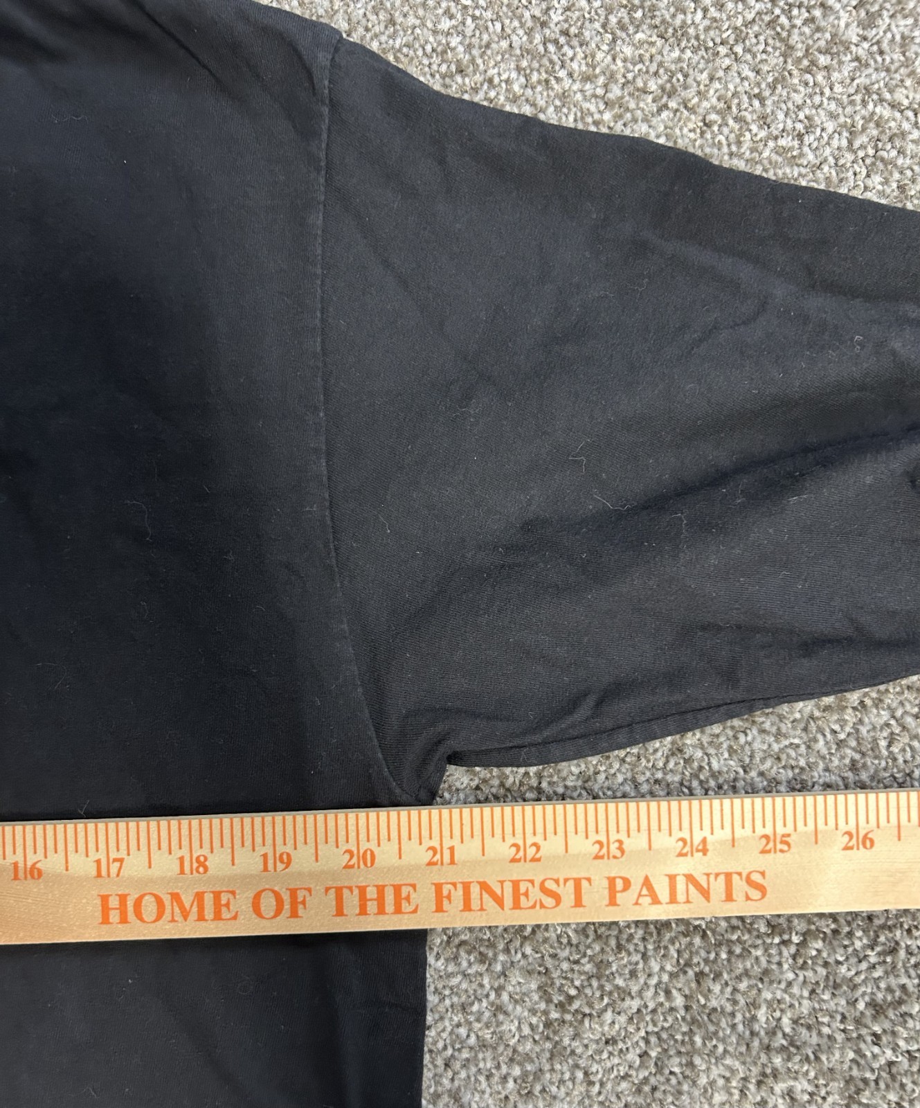 Stussy Size L Logo Black Long Sleeve Tee