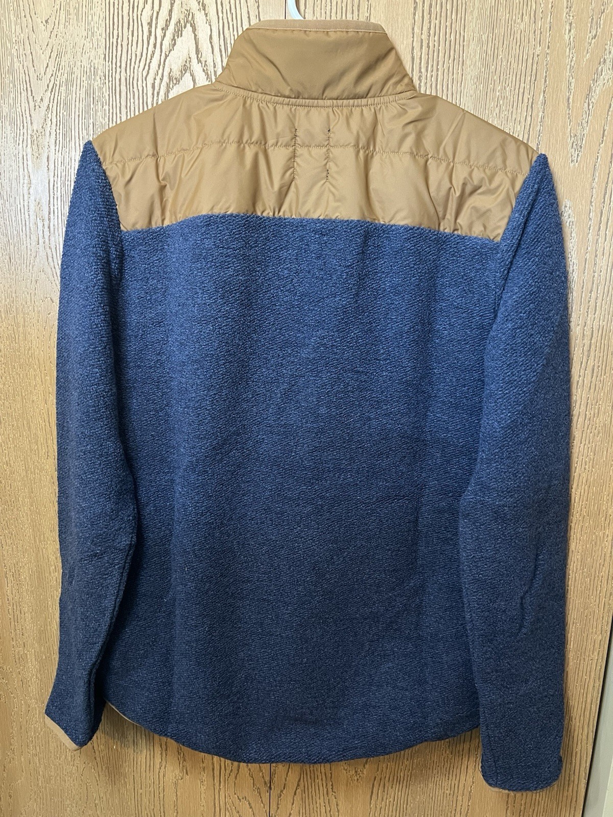 prAna Men’s Small IncrediWool 1/2 Zip Stormy Night Heather Quilted Pullover NWT