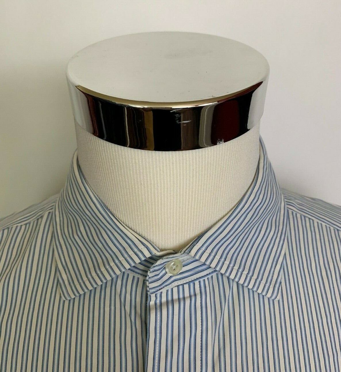 Brooks Brothers 346 Regular Fit Striped Long Sleeve Button Front Shirt 17 6/7
