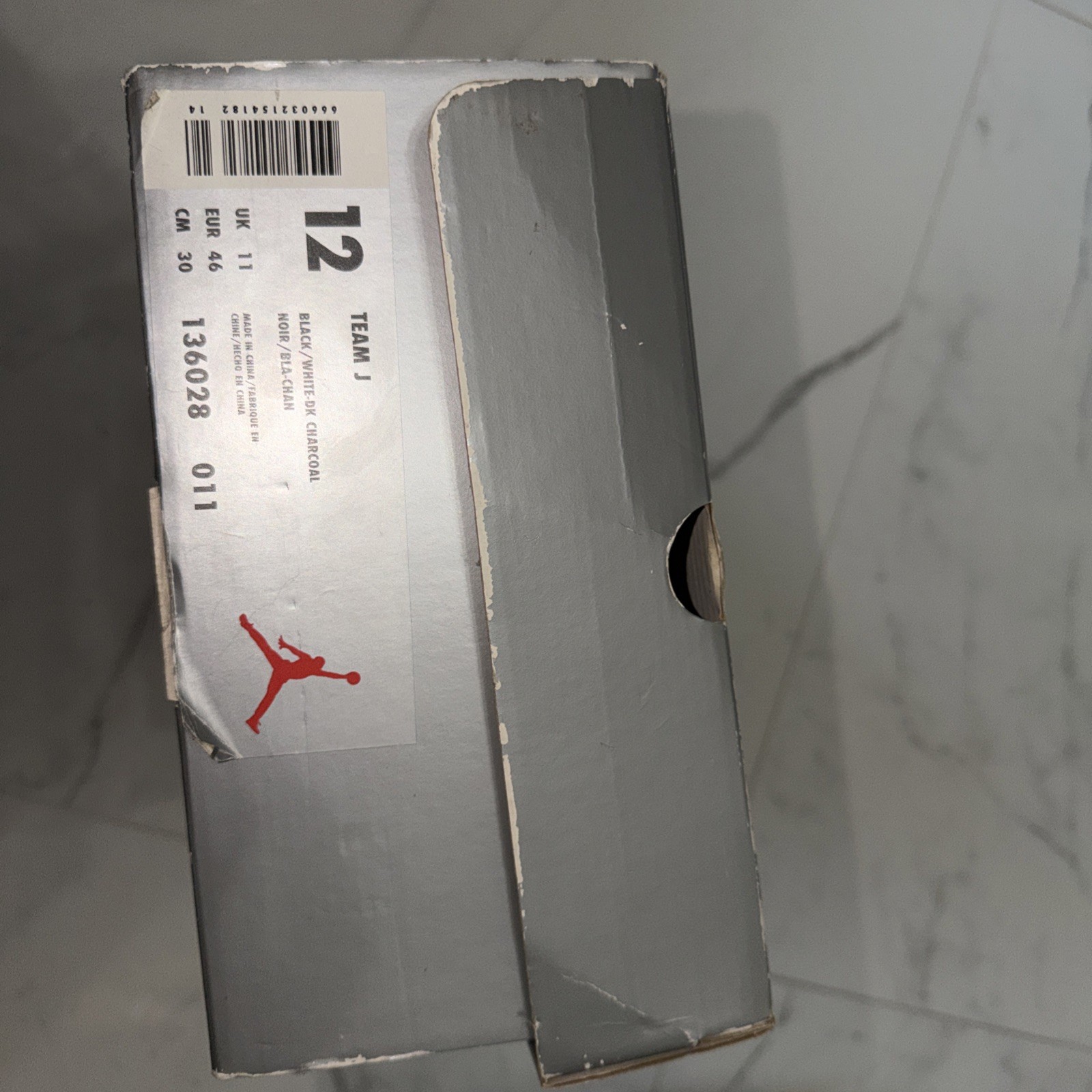 Air Jordan Jumpman Team J Black / Grey SIZE 12