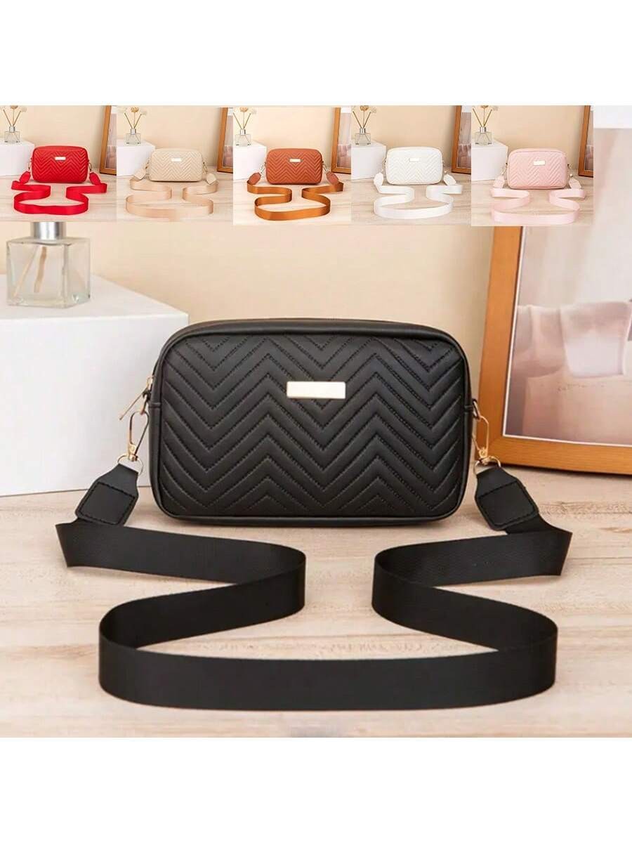 Mini Quilted Crossbody Shoulder Bag Geometric Square Purse Fits Phone