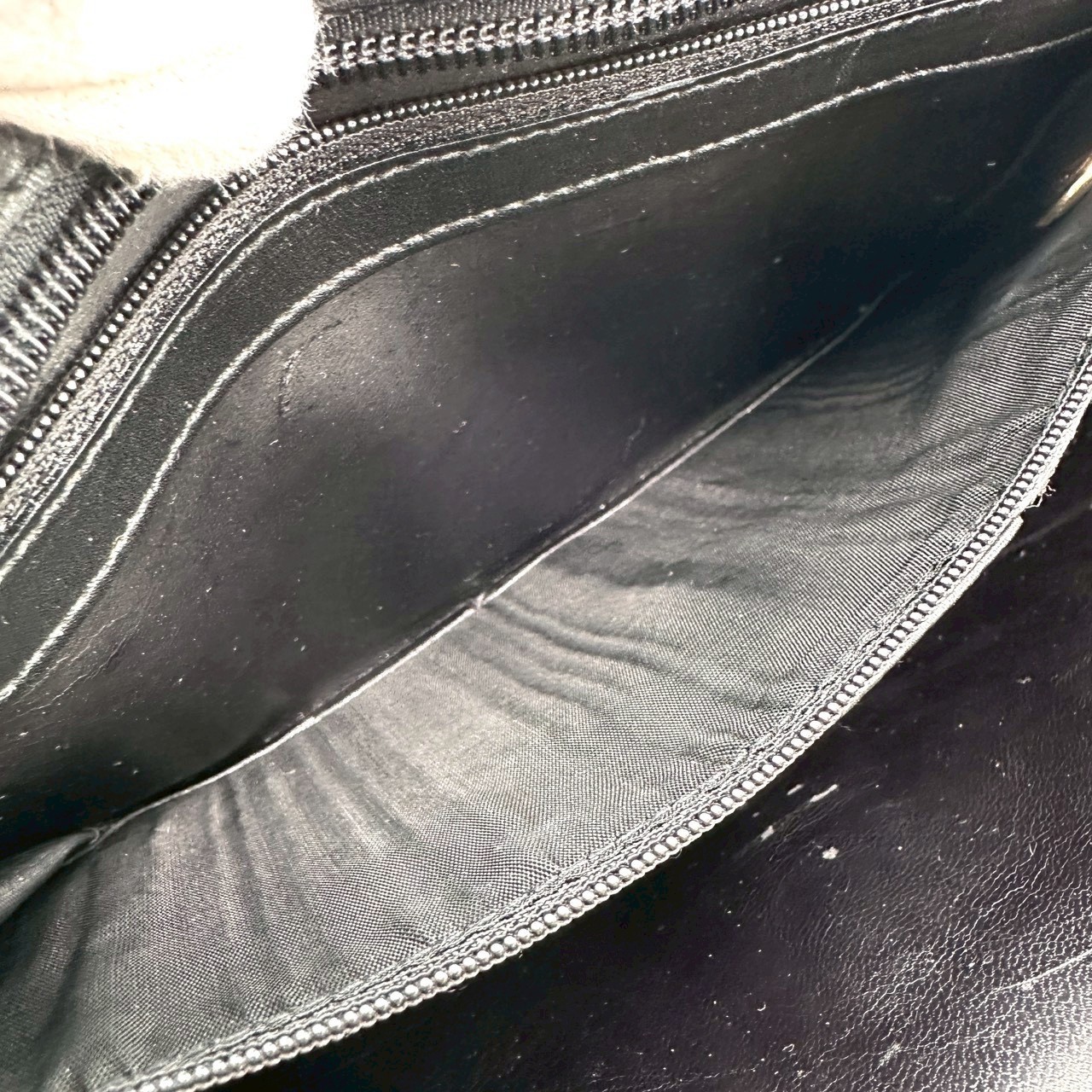 Vintage Gucci Bamboo Tote Bag Shoulder Bag Black Leather Authentic