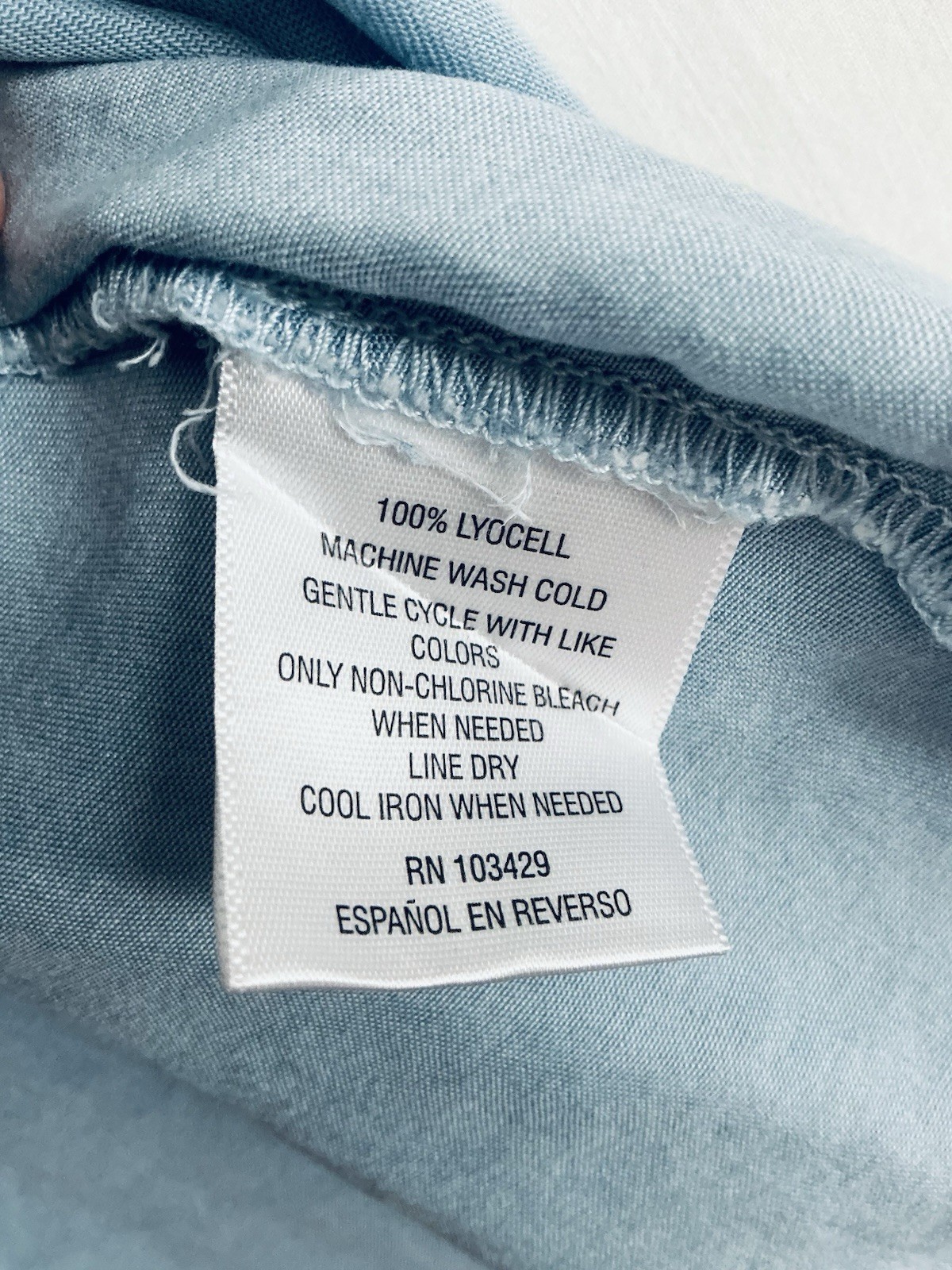 Style & Co XXL Blue Blouse Button Up Casual Cap Sleeve Pockets Collared Lyocell