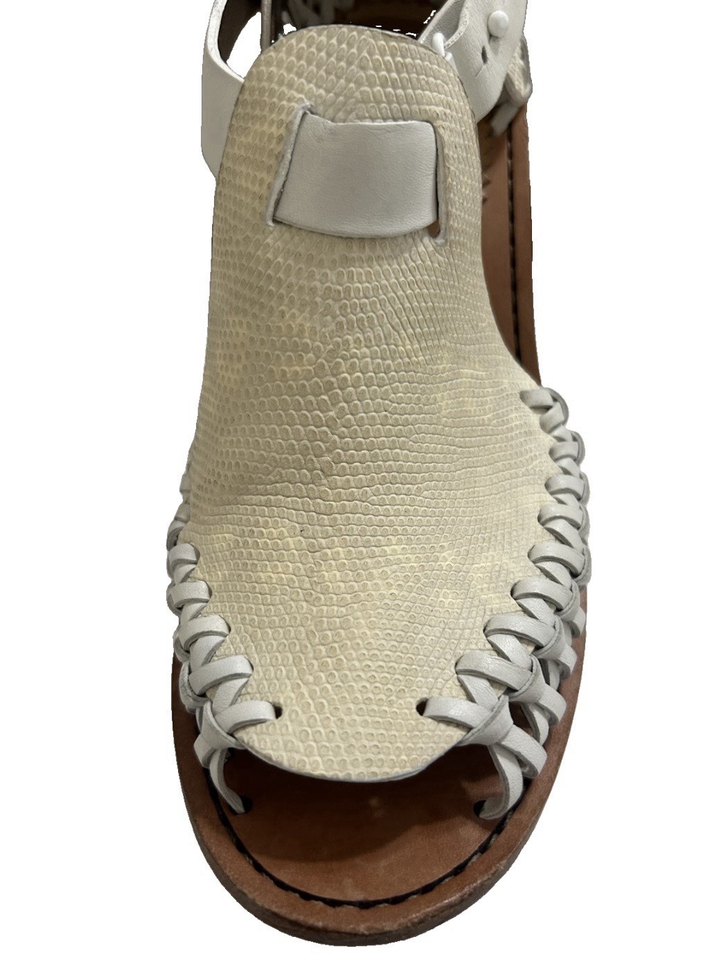 Thakoon Leather Huarache Inspired Ankle Strap Heels Womens EU 37.5 Italy