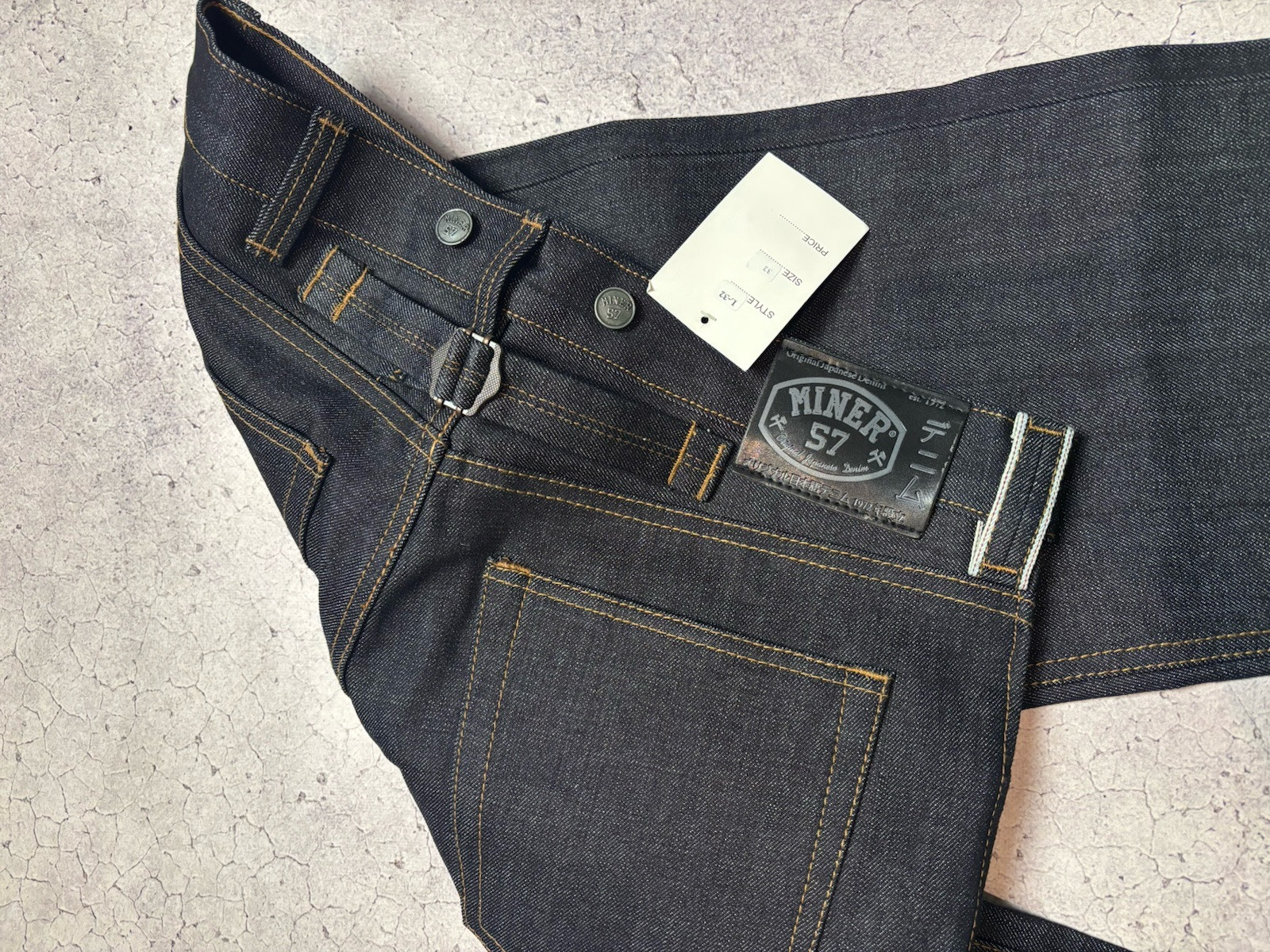 Miner 57 Japanese Denim Jeans Size 32 Selvedge Original Japanese New With Tags