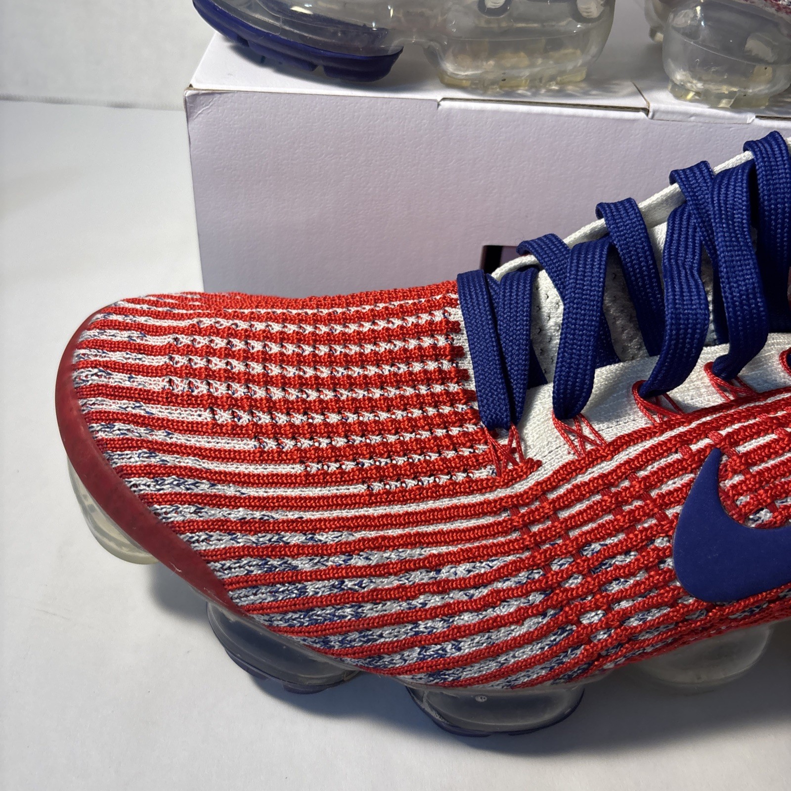 Nike Air Vapormax Flyknit 3.0 Team USA Running Shoes (CW5585-100) Men’s Size 12