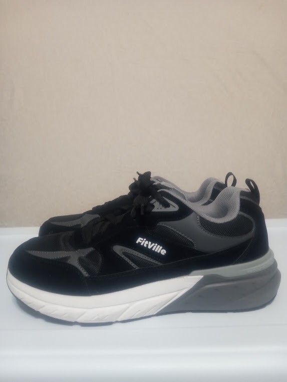 Black & Grey FitVille Sneakers | Perfect for walking or everyday comfort NWOT