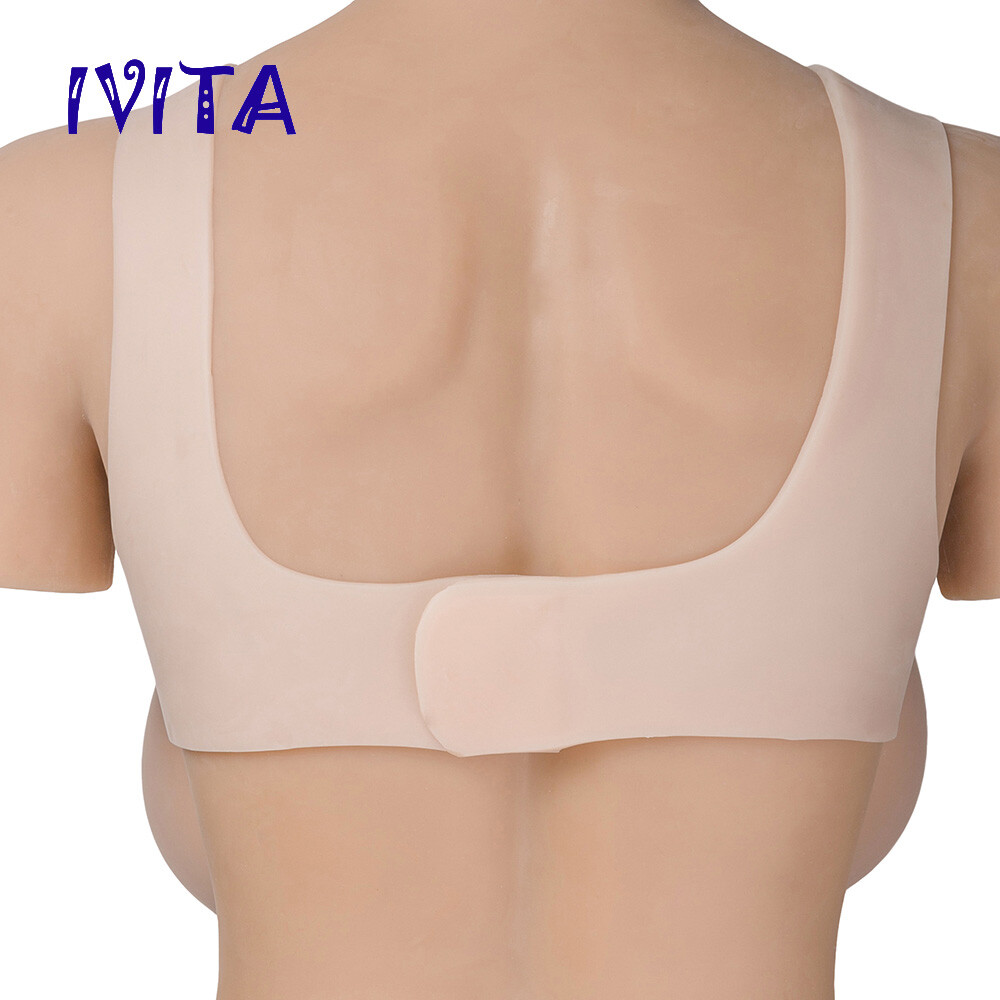 Full Silicone Vest Straps Big Areola Huge Breast Forms Drag Queen Large Boobs CD