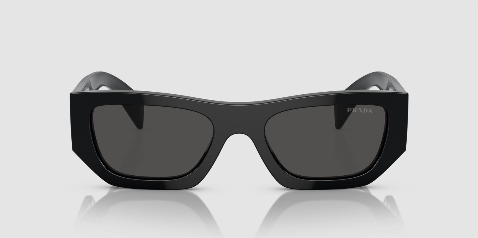 PRADA PR A01S 16K08Z Black Dark Grey 53 mm Unisex Sunglasses