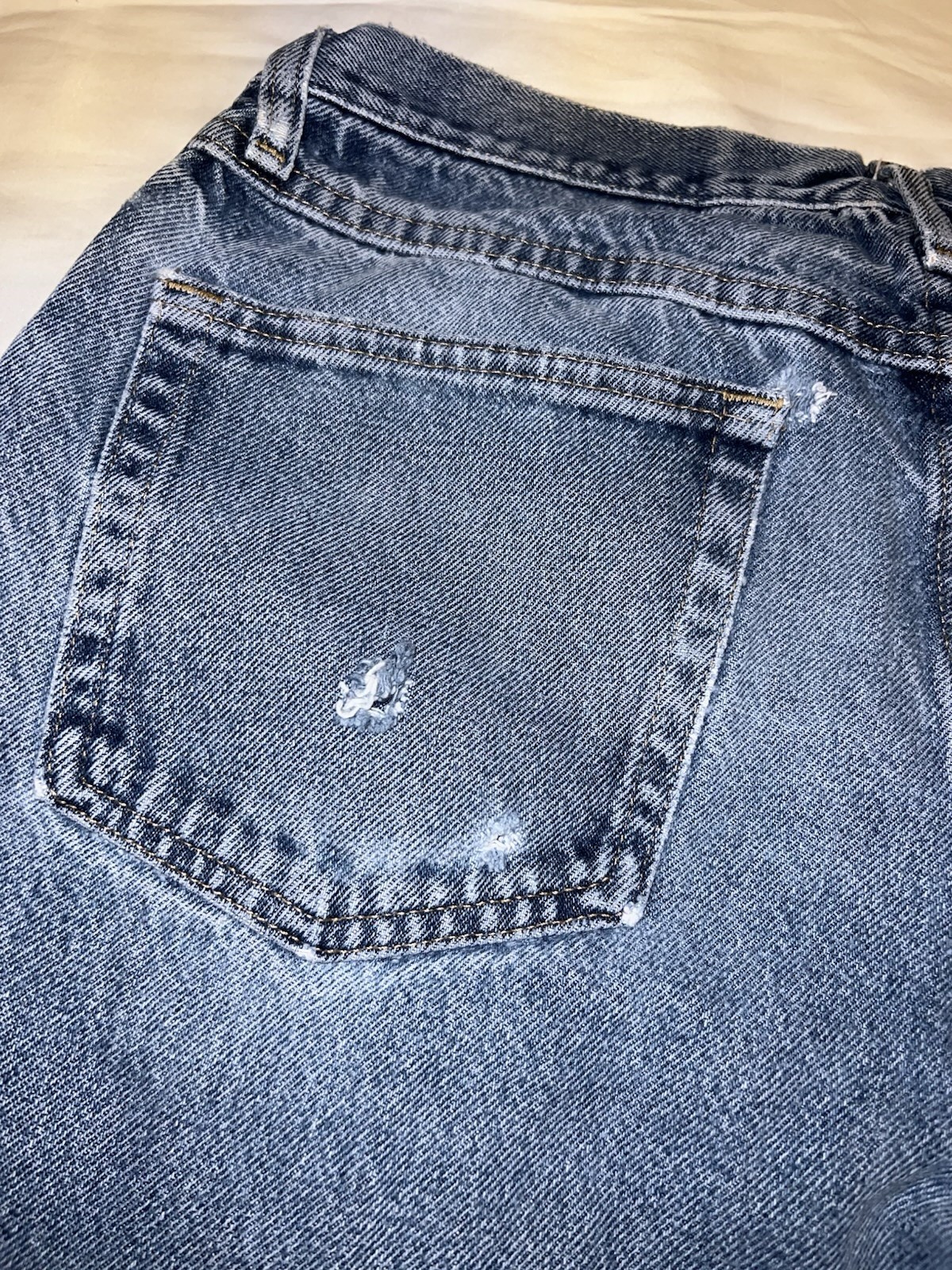 Vintage Wrangler USA Made Jeans Mens 33×32 Straight Leg Western Cowboy Denim Y2K