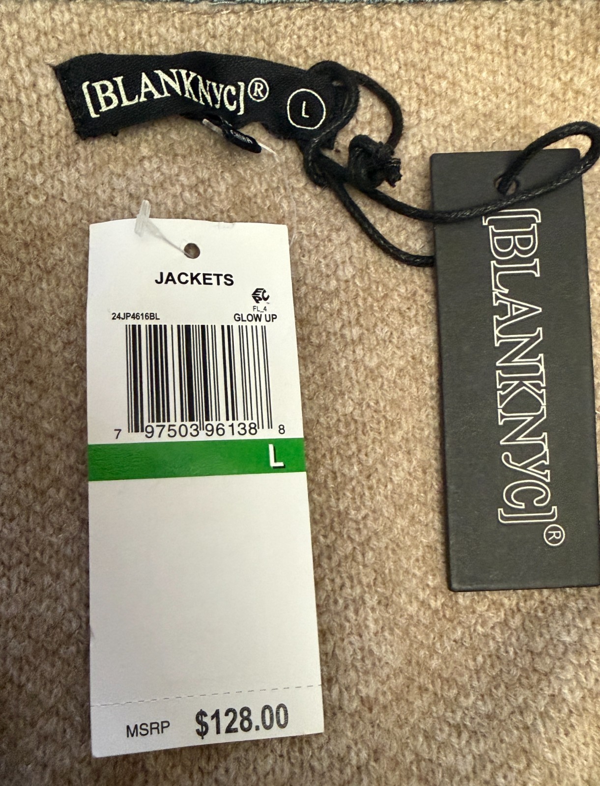 $79.99 Brand New with Tag Large BLANKNYC Sweater Bomber Jacket