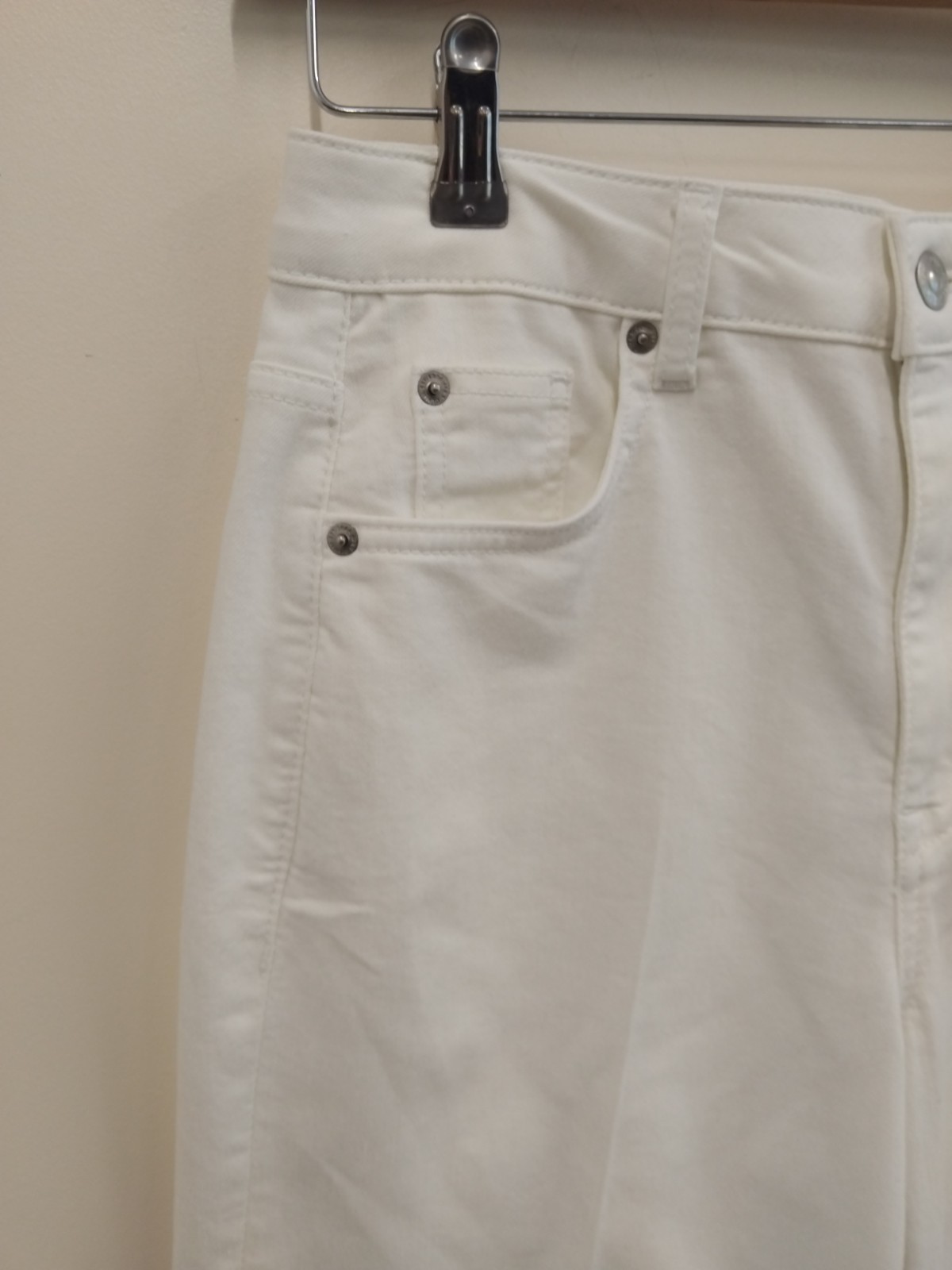 BNWT Marks & Spenser White High Waisted Wide Leg Palazzo Jeans Size 10 RRP £45