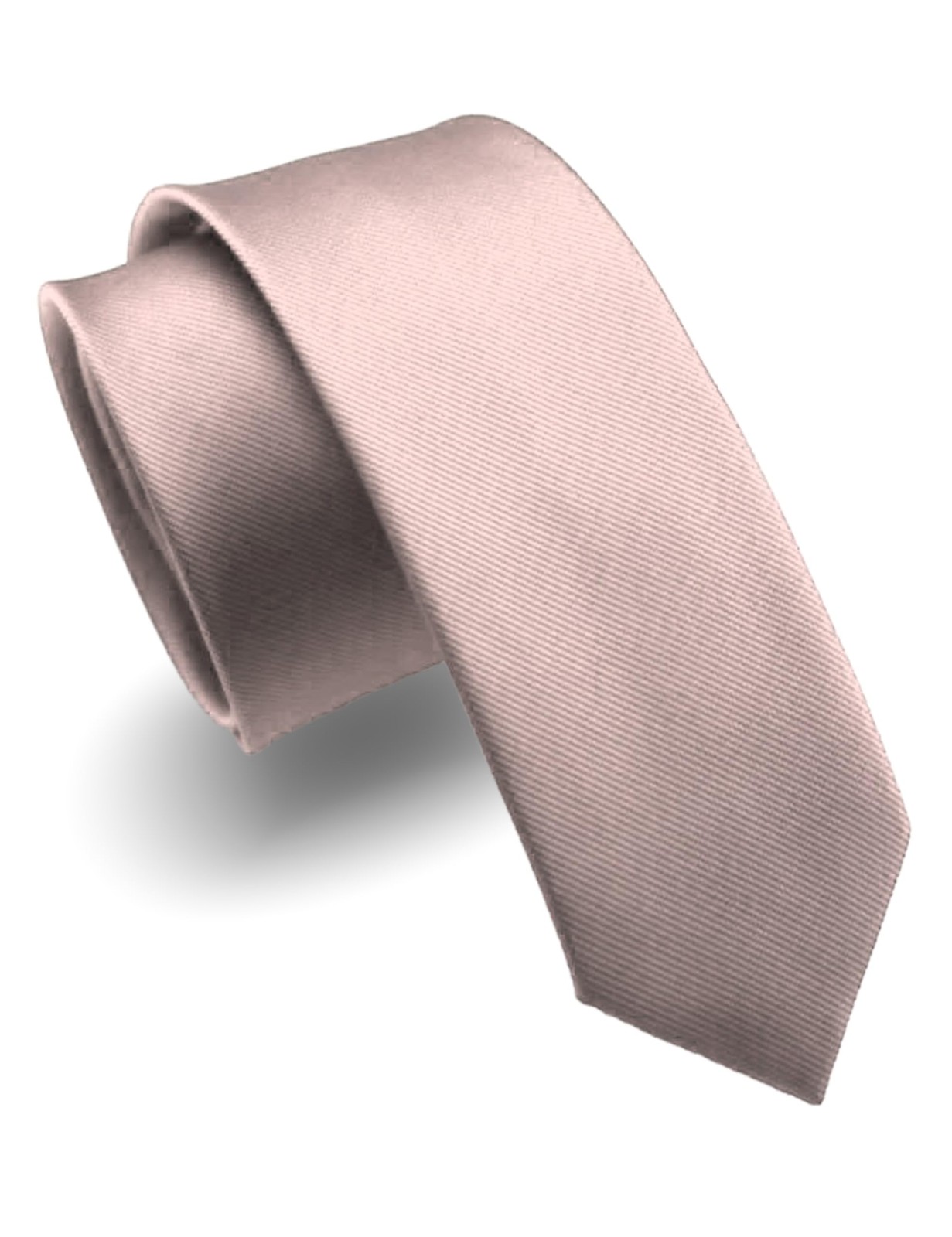 2.4″ Rose Gold Skinny Tie for Men Slim Necktie6cm46