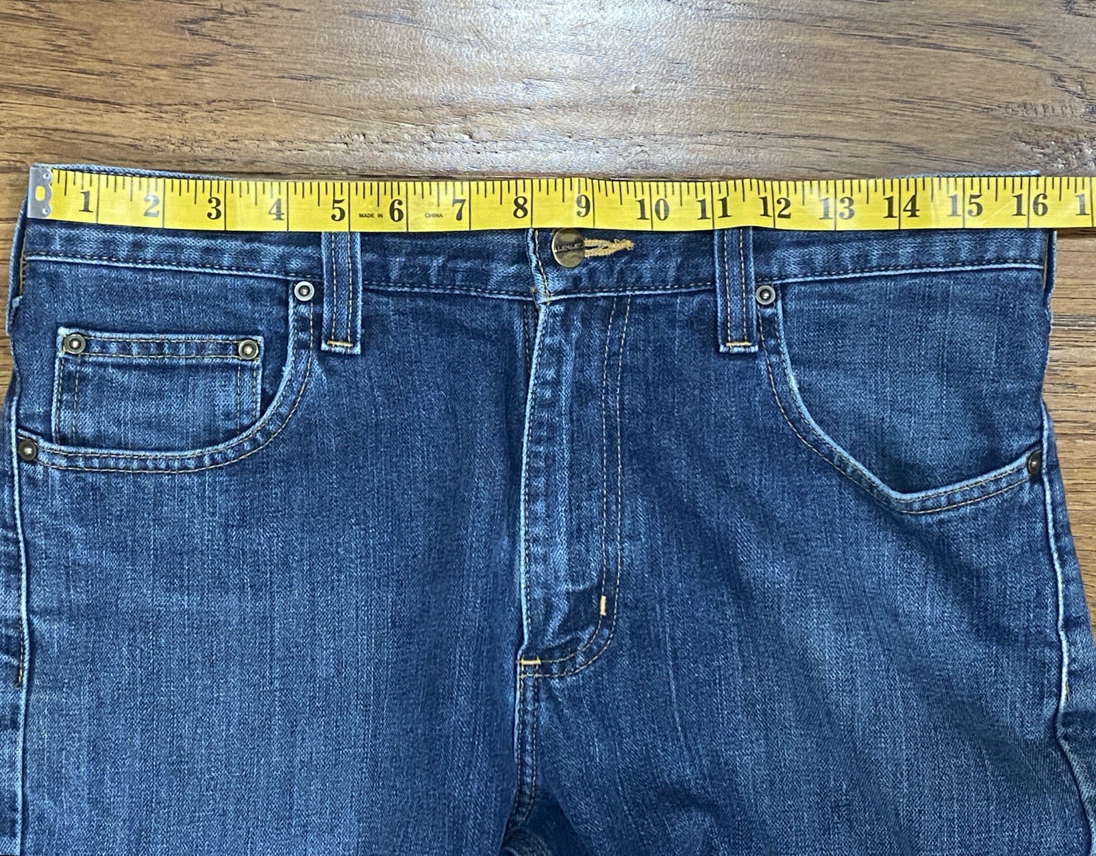 Carhartt Relaxed Fit Jeans Mens 31×32 Blue Denim Triple Stitch Workwear Pants