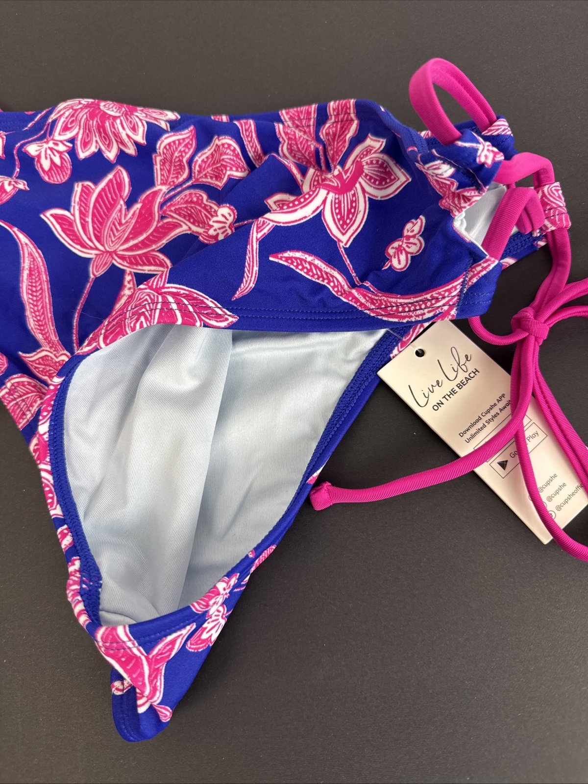 Cupshe String Bikini Bottoms CAA12B4D123TWS Size S