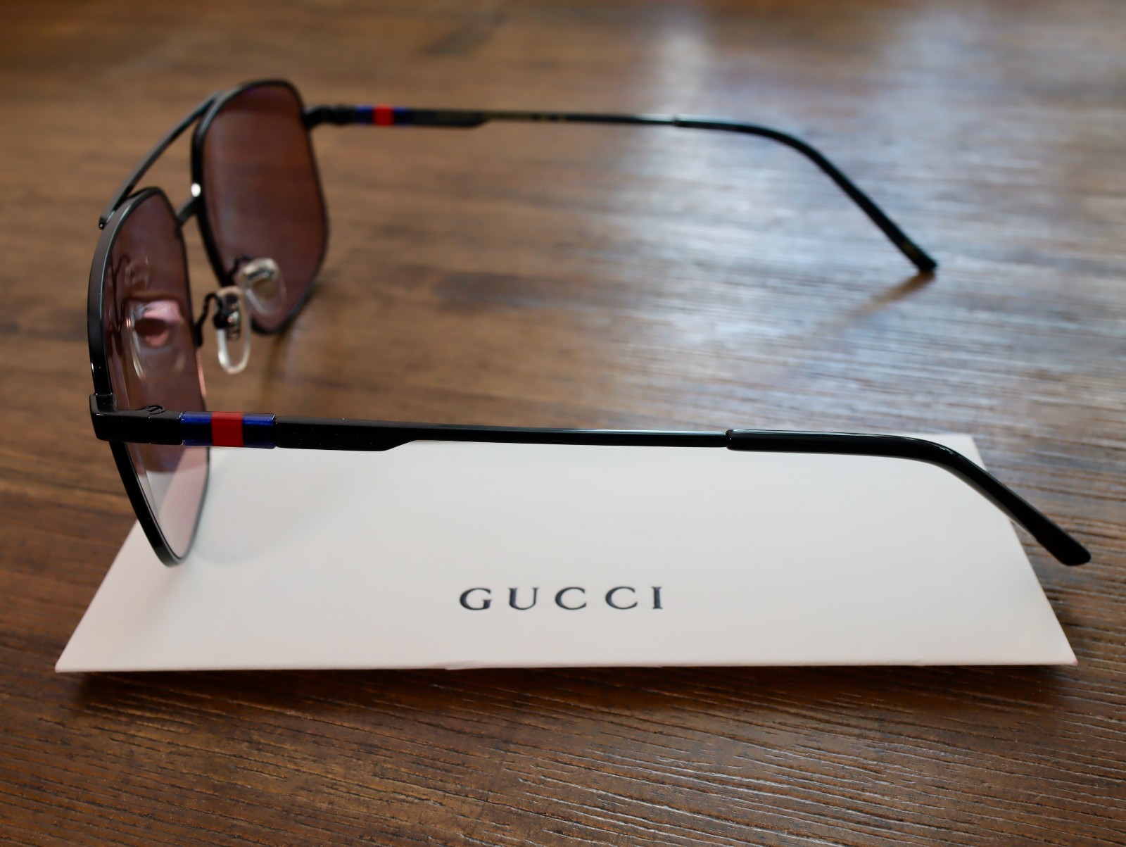 Gucci GG1676S 005 60mm Square Sunglasses in Black/Grey with GG Pattern Lens