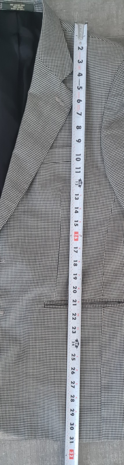 VTG CORPORATE IMAGE TOM JAMES mens brown sport coat jacket blazer 40R 100% Wool