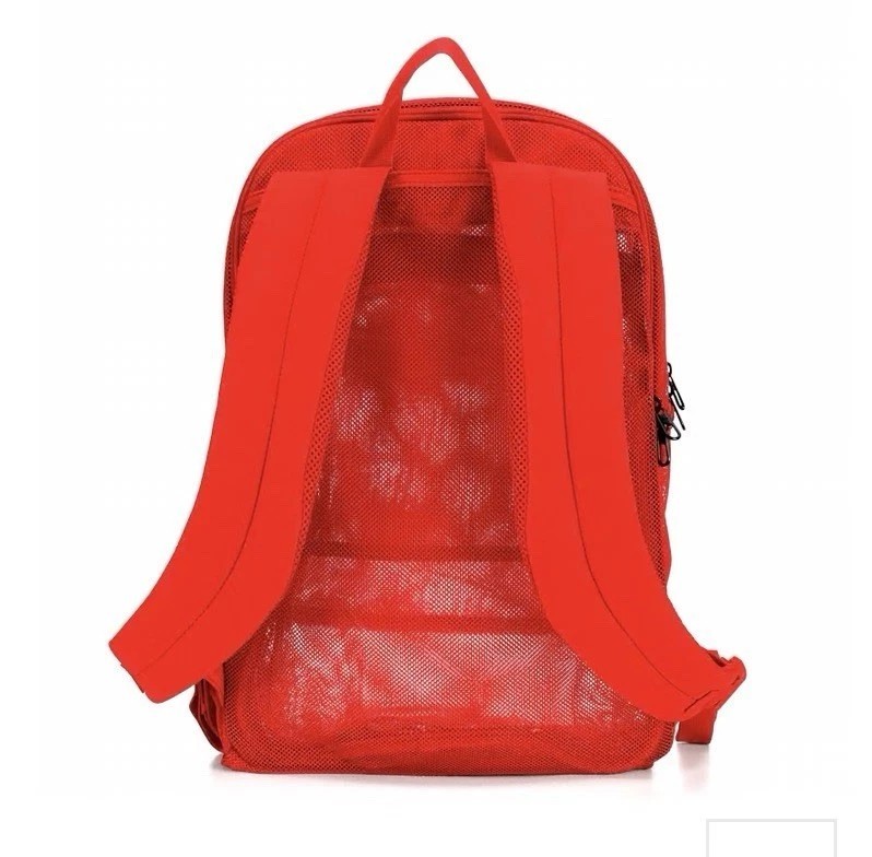 Nike Brasilia Mesh Backpack 26L BA6050-657 Red Gym Training Bag New