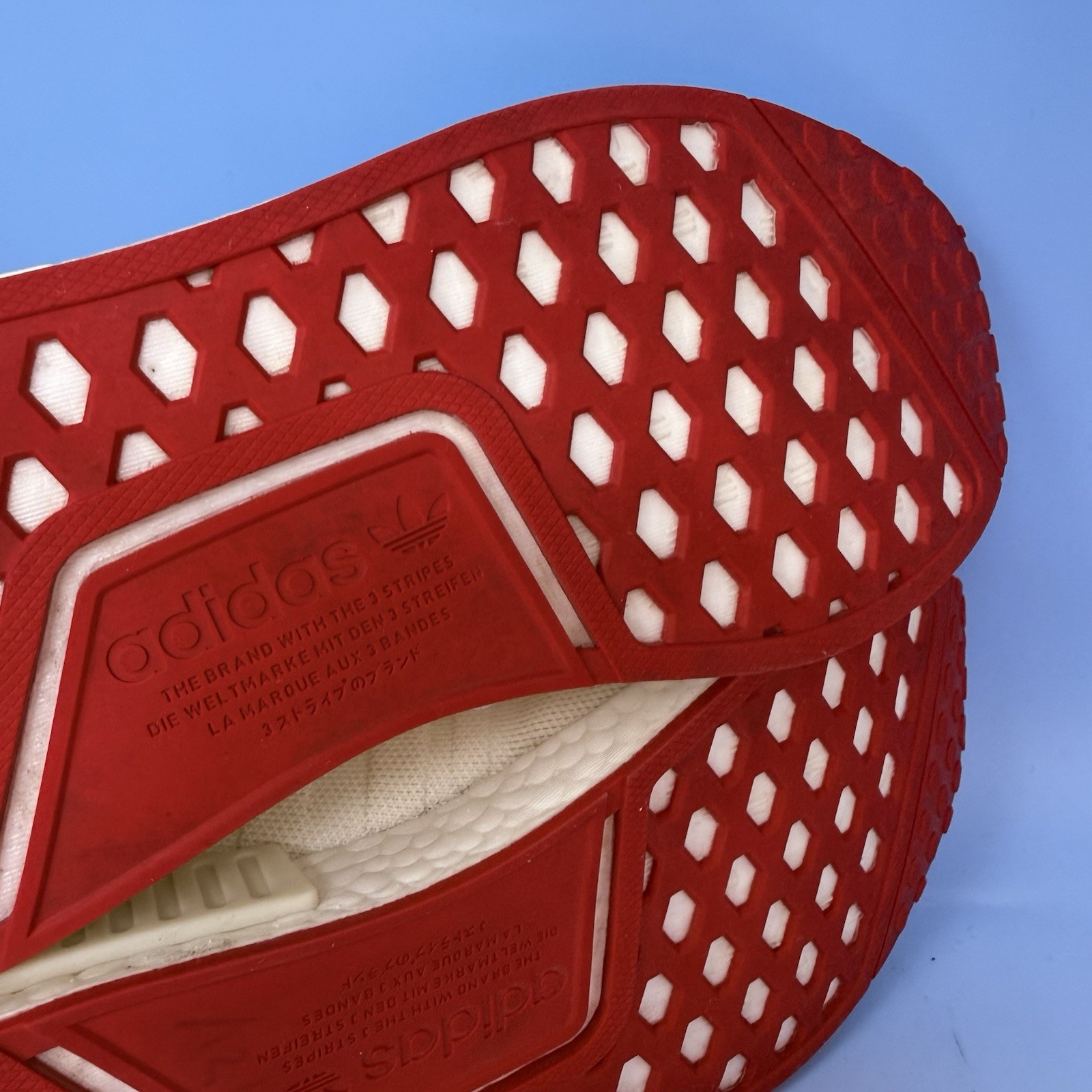 Adidas NMD Runner 1 Valentine’s Day (2022) Women’s Red Cream Sneeakers Sz 9 M