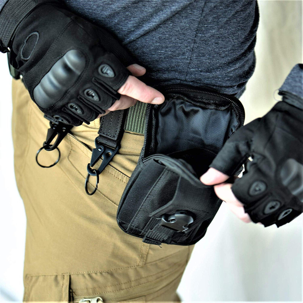 Men’s Tactical Molle Pouch Military EDC Waist Belt Fanny Bags Cell Phone Pocket