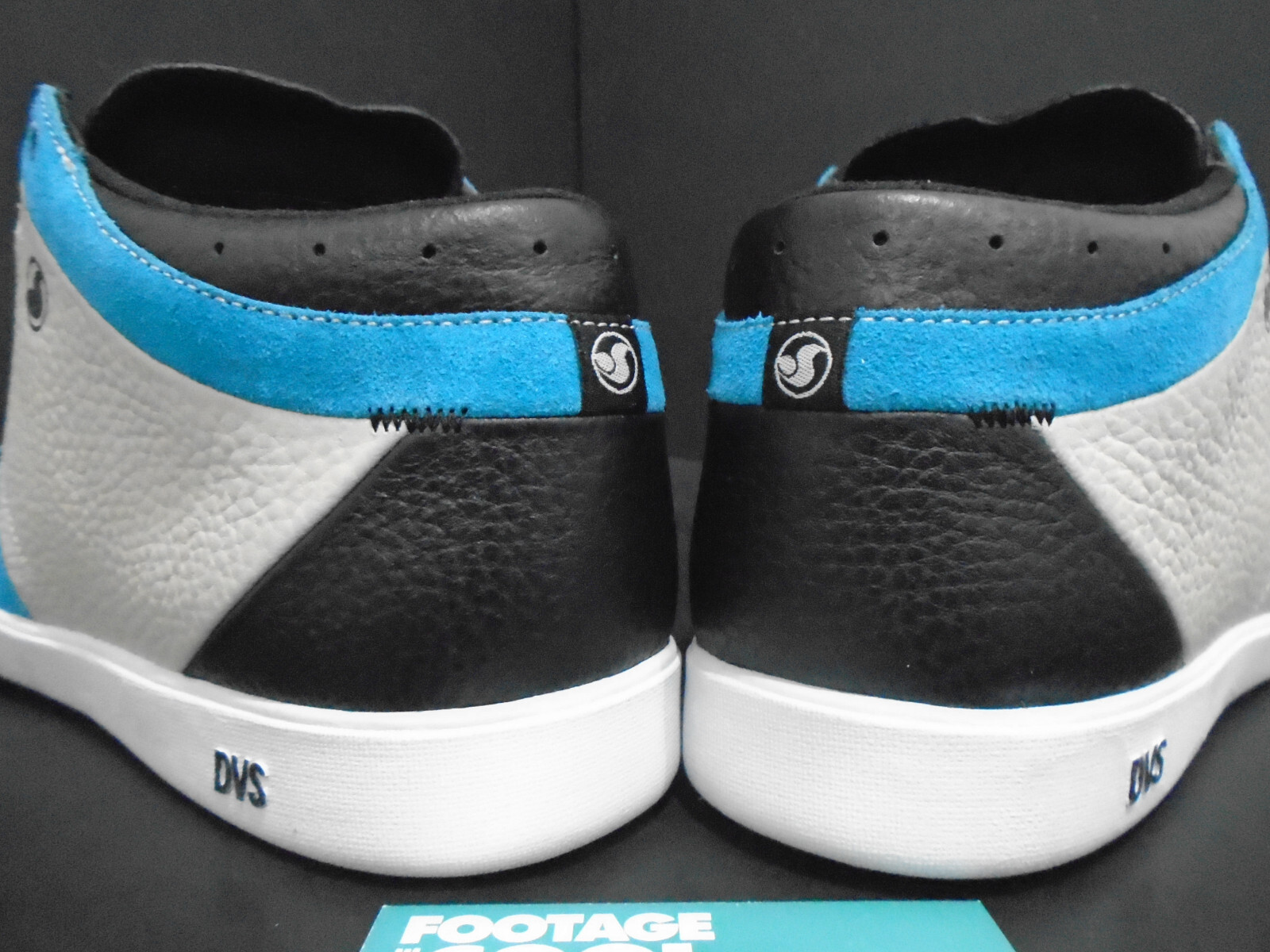2007 DVS HUF 5 MID ORIGINAL INTENT TEAM SAMPLE BLUE LIGHT GREY BLACK WHITE 9.5