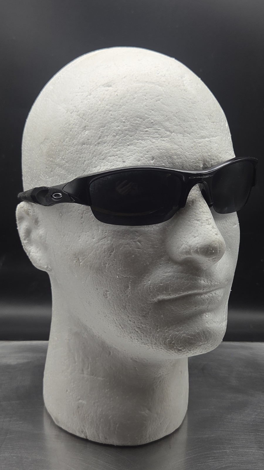 RARE OAKLEY 12-900 JET BLACK FLAK JACKET SUNGLASSES ~ New Replacement Lenses