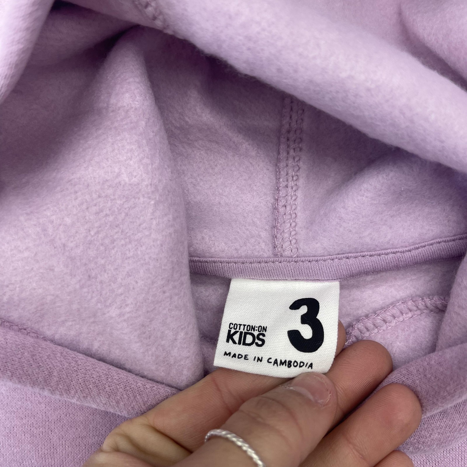 Cotton On Kids Hoodie Sweatshirt Youth 3 Purple Donut Club Life Is Pretty Sweet