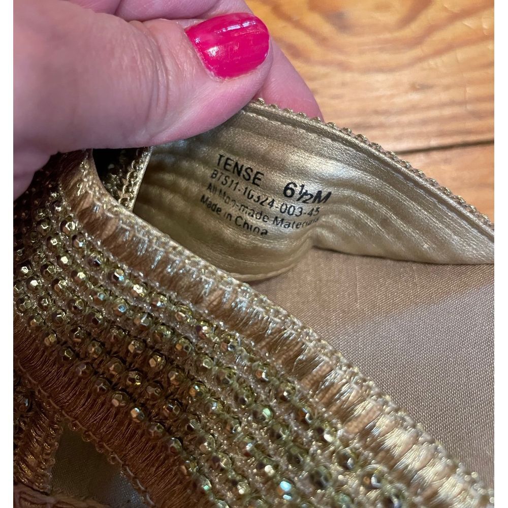 Baretraps Gold Espadrilles Sandals for Women Size 6.5