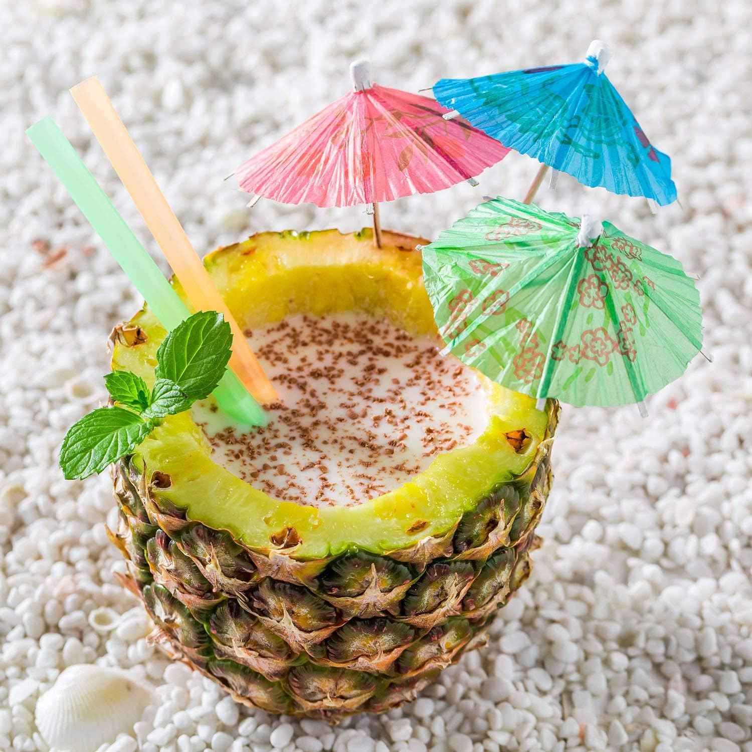 288 Pieces Cocktail Umbrella for Drink Assorted Paper 4 Inch Umbrella Toothpick