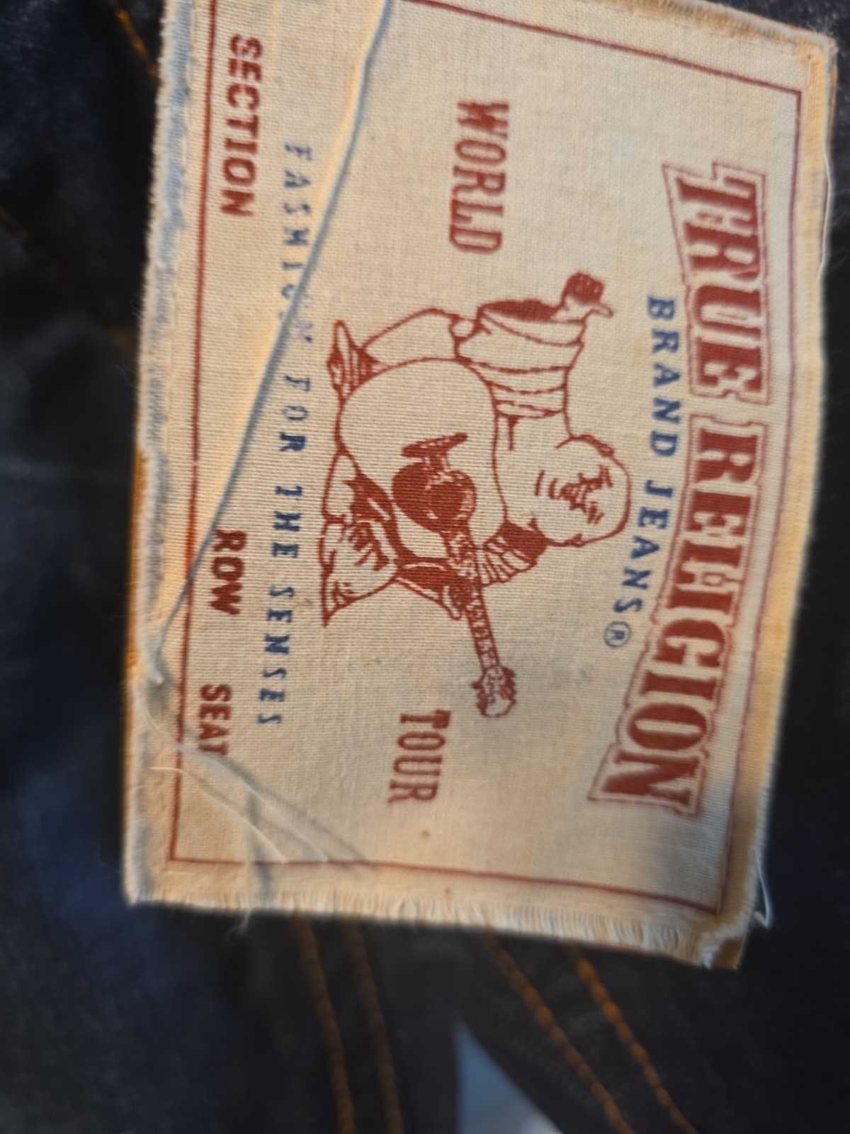 True Religion Men’s Horse Shoe Logo Pocket Jeans New With Tags