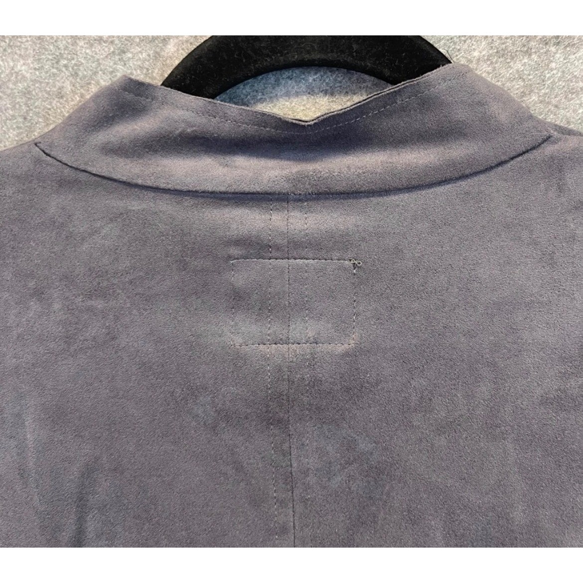 KUT FROM THE KLOTH Dianne Jacket Women Large Gray Faux Suede Drape Front Cinch