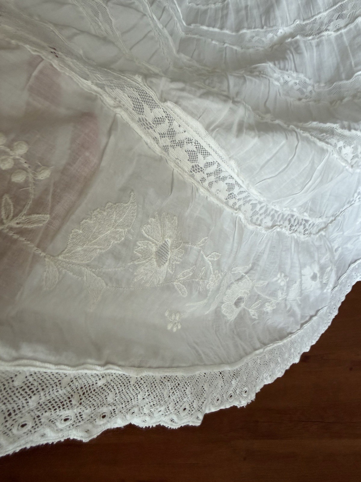 DÔEN Anneliese Dress Salt XS NWT White Lace Prairie Maxi Dress