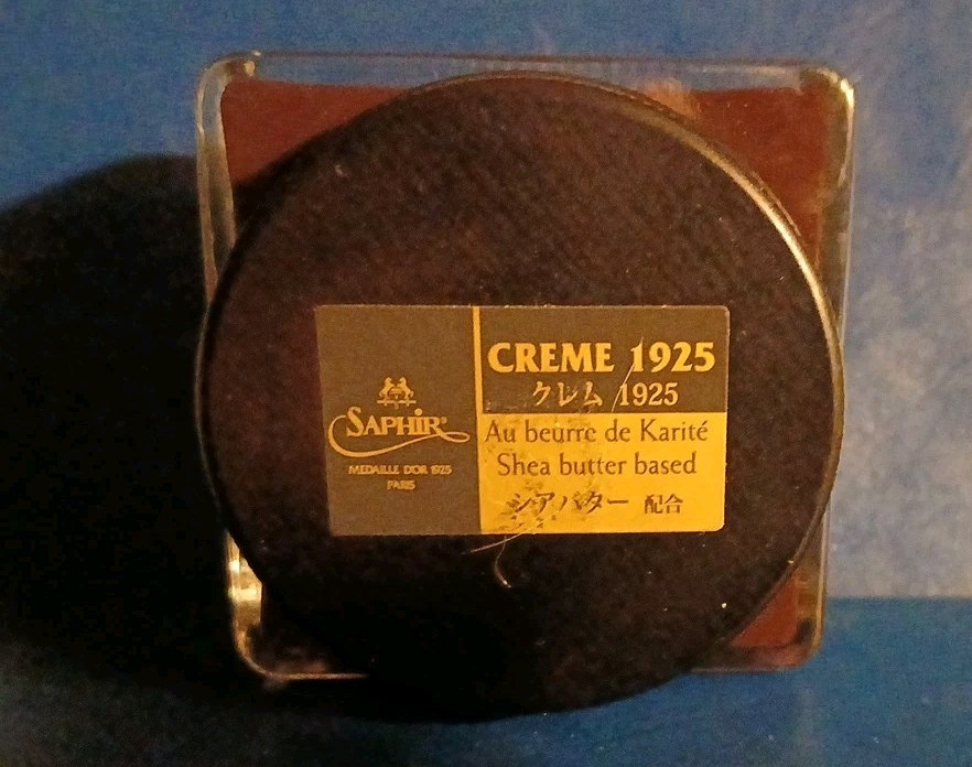 SAPHIR #08 Bordeaux Cream 1925 Shoe Polish Beeswax France Small Amount Used
