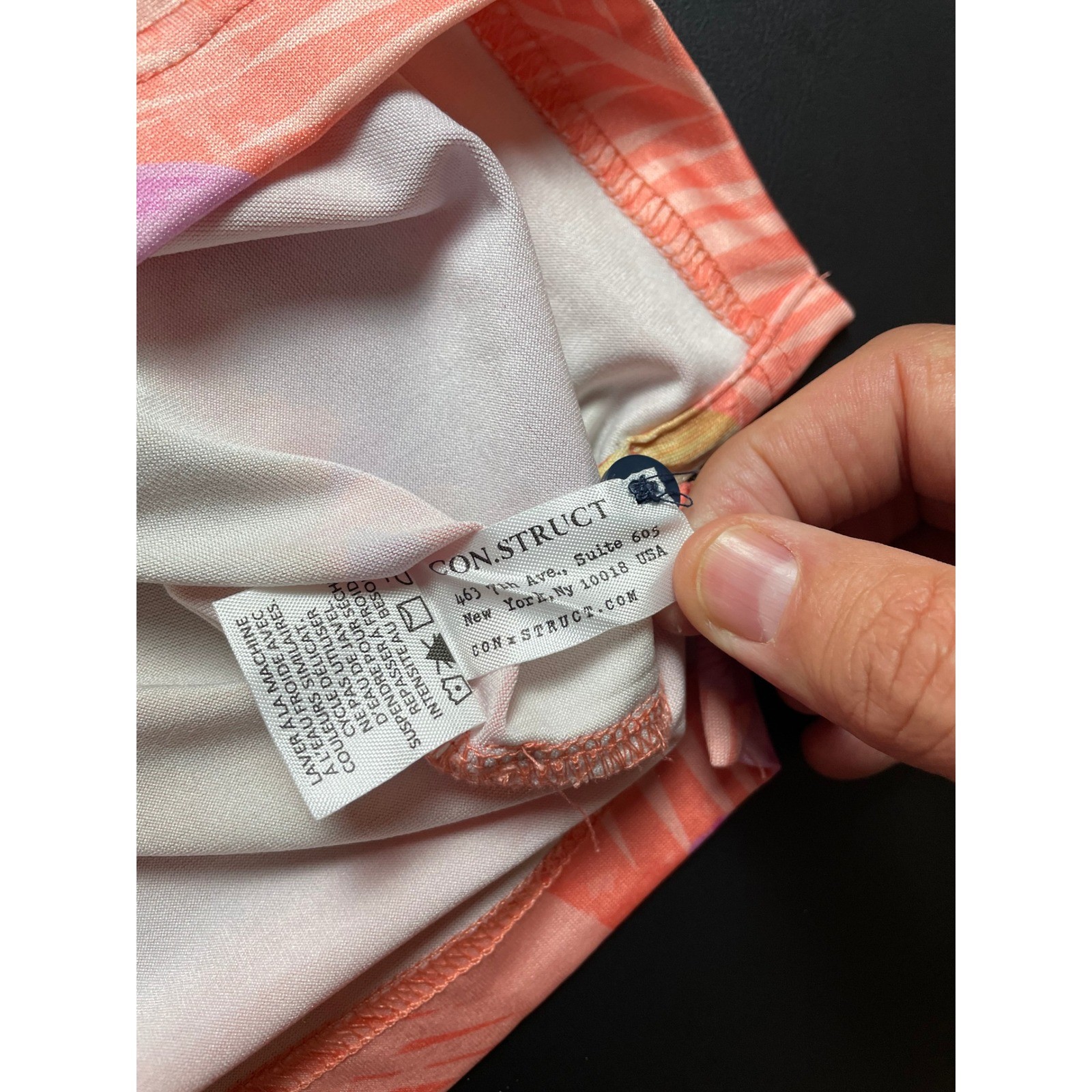 Construct Large Floral Pastel Mens Polo Poly Spandex Blend