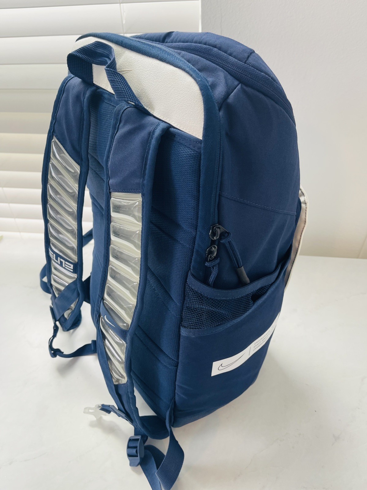 Nike Elite Pro 32L Basketball Backpack – Navy Blue/White
